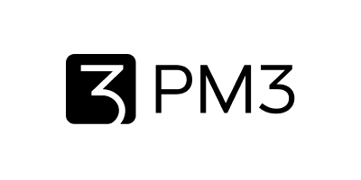 Logo da empresa PM3, cliente da A Estranhamente