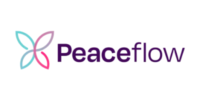 Logo da empresa Peaceflow, cliente da A Estranhamente
